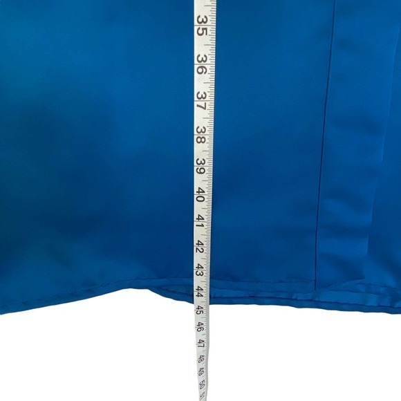 Embroidered Floral Asian Robe Royal Blue One Size Made In Japan NWOT - Picture 5 of 9